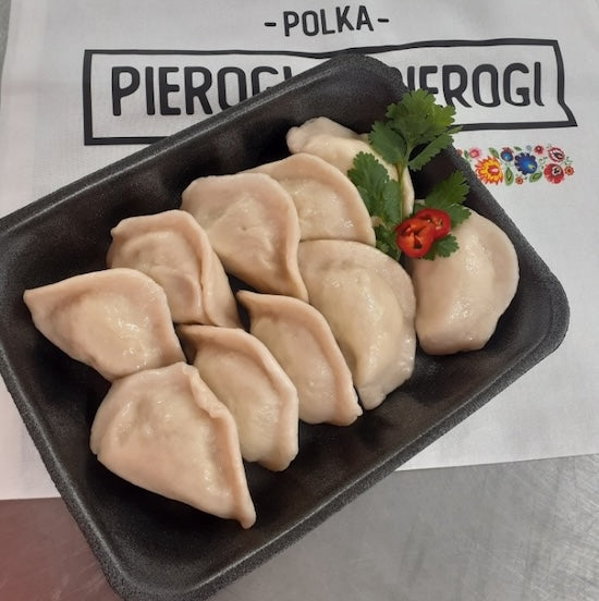 Pierogi z mięsem - håndlagde dumplings fylt med kjøtt